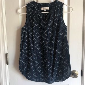 Loft xsp sleeveless cotton top